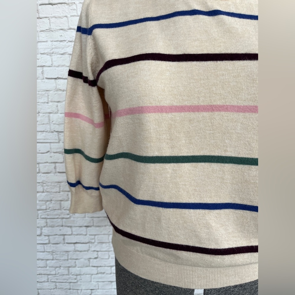 Modcloth Cream Striped Sweater - Picture 5 of 7